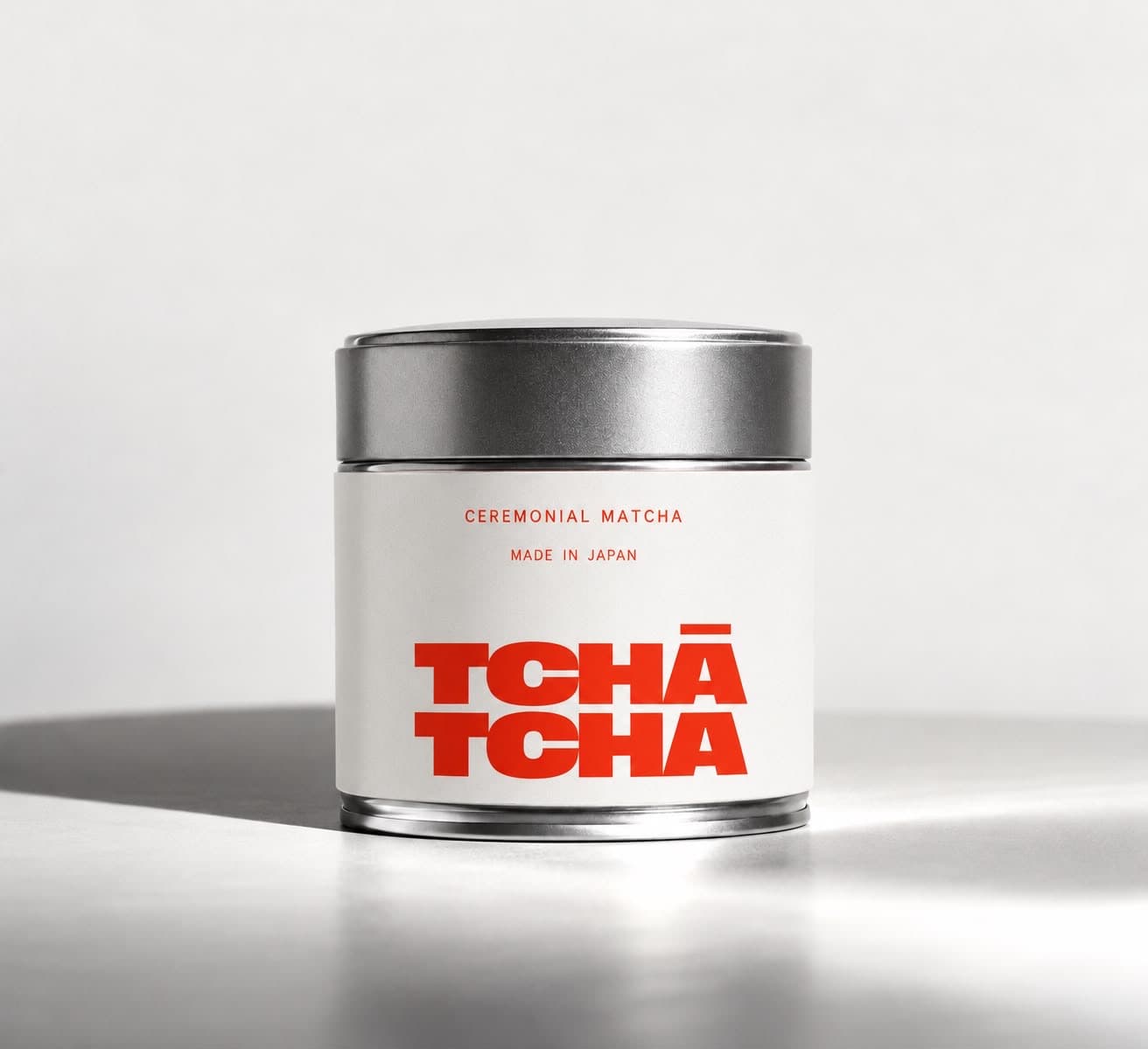 シルバー缶入り 茶道用抹茶 Tchá Tchá