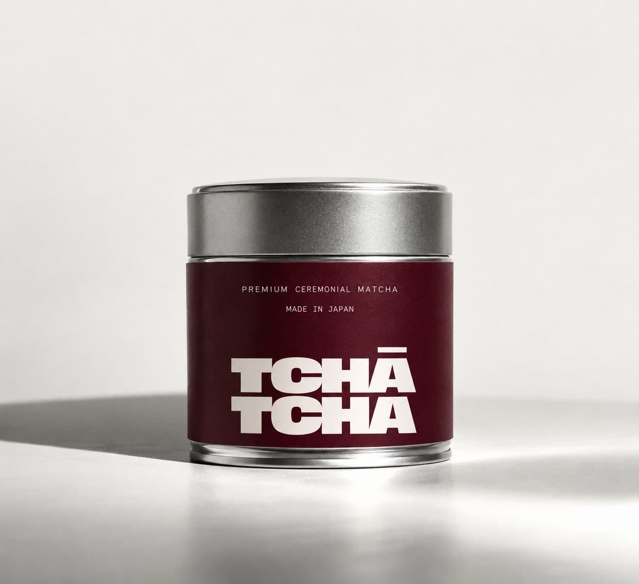 シルバー缶入り プレミアム茶道用抹茶 Tchá Tchá